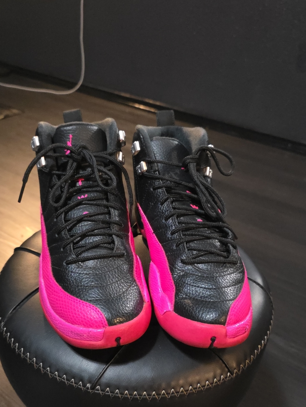 Women’s 2017 Air Jordan 12 Retro GS' Deadly Pink'